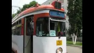 Straßenbahn-Triebwagen 43 ex-Bochum in Arad im Juni 2012