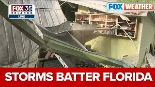 Large Hail Causes Damage to Homes, Cars in Melbourne, Florida