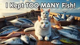 Hungry Cat ne Machhliyon ka Khazana Jama Kar Liya 😻🐟 ||Cute Cat aur Machhliyon ka Dher || Pumga cat|