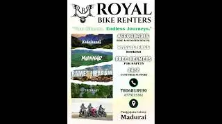 Royal Bike Renters - Madurai Bike Rental | Affordable Bike Rentals | Contact - 7806818930