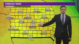 Iowa Weather Forecast: Wonderful Wednesday with less wind, storm chances this weekend