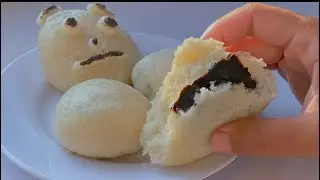 Chocolate Steam Buns with rice flour
