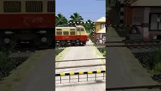 Train Simulator, Indian Railroad Crossing, Railgate Closed, Train Games #train #railroad #traingame