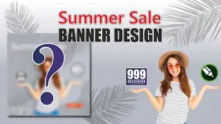 Summer Sale banner design by 999 designers || GRAPHIC DESIGNING IN CorelDraw 2019