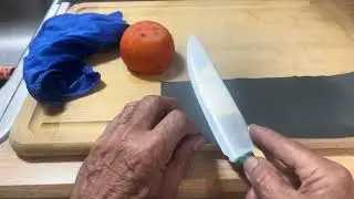 How to sharpen a knife with sandpaper