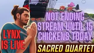 Not ending until 15 chickens LYNX is LIVE🔴 BGMI | 320 SUBS Today | #gaming #live  #bgmi