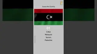 Flags - 92 : Guess | Libya &bull; Malaysia &bull; Yemen &bull; Palestine