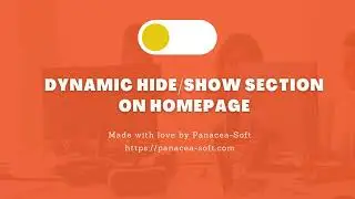 Interactive Show/Hide Section on Home Page for Multipurpose Classified