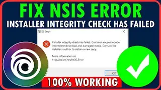 How To Fix Ubisoft Connect Installer Integrity Check Has Failed | Fix Nsis Error Ubisoft Connect