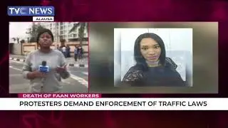 Protester Demand Enforcement Of Traffic Laws After Death Of Traffic Workers