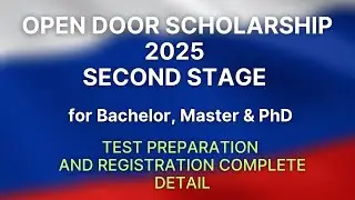 Open Doors Scholarship 2025 &ndash; second Stage Registration & Test Preparation | Complete Guide