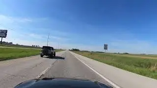 Indiana roads through farmland