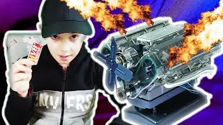 Building an INSANE V8 ENGINE - Entertainment for Kids