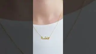 💫 Arabic Name Necklace That Speaks Your Story ✨Minimal Name Necklace #ArabicNecklace #CustomJewelry
