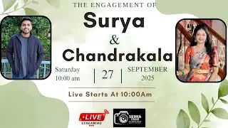 Surya & Chandrakala Engagement Ceremony || 27-09-2025 || Live Starts At 10:00Am