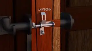 Simple manual door latch #shorts
