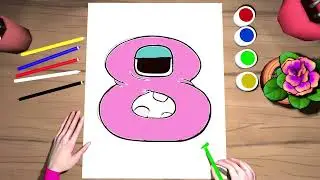 Learn to Drawing And Coloring number lore 
