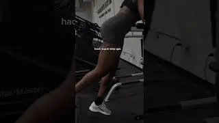 Doing step ups on a hack squat, machine 🙌🏾 game changer #glutesworkout #hacksquat #workout