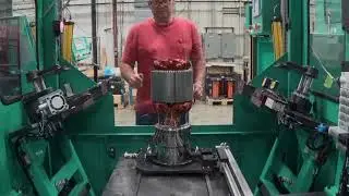 Low Profile Coil Inserter for Electric AC Motors