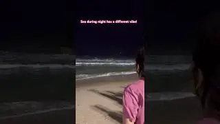 Visakhapatnam's RK Beach Transforms at Night! #youtube #shorts #travel #beach #life #thoughts