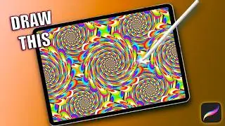How to Draw a Psychedelic Swirl Animation in Procreate | Easy Procreate Animation Tutorial