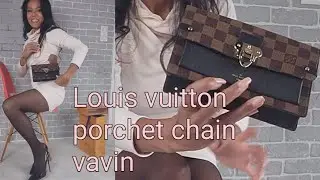 Unboxing and styling 4 different way pochette vavin damier