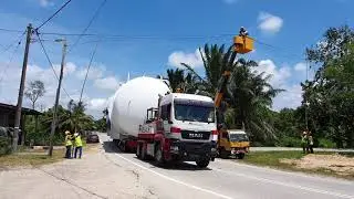 Transport of Pressure Vessel from Kemaman to Kuantan | Oil & Gas | Megalift Malaysia
