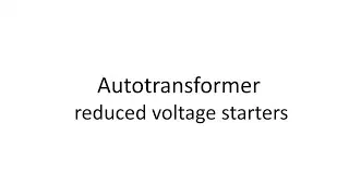 Primary Resistance Reduced Voltage Starters