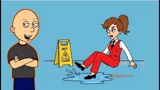 Classic Caillou Makes Miss Martin Fall/GROUNDED