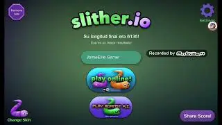 Yegando al Top en el primer video de Slither.io!!!JaimeElite Gamer