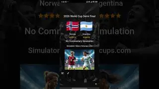 Norway vs. Argentina: 2026 Potential World Cup Semi Final Predictions. Haaland vs Messi