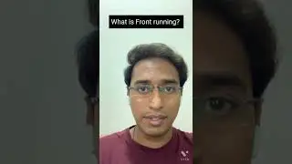 Front running explained in simple terms ✌