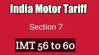 India Motor Tariff IMT 56 to 60