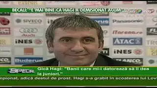 Gică Hagi conferinta de presa demisie de la Steaua