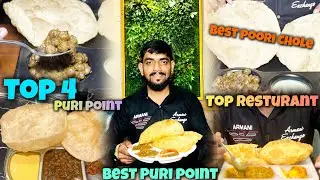Top 4 puri chole point in jammu | street food india | jammu food | Food tour |