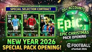 BEST NEW YEAR START! 🎆 20+ ACCOUNTS EPIC PACK OPENING! (eFootball 2026)