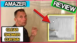 Amazer Clear Shower Curtain Liner, PEVA 5G Heavy Duty Plastic Shower Curtain Liner with Magnets