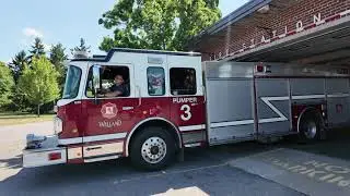 Welland Fire and Emergency Services Pump 3 returning to station