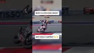 High side crash example #moto #bikelife