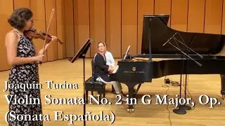 Turina Sonata Espagnola II Diana Seitz, violin, Anastasia Dedik, piano