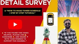 How to Make Tower Schedule | Step by Step Tutorial.