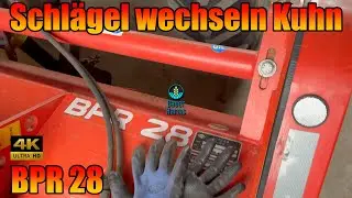 Schlägel Wechsel beim Kuhn Mulcher hier beim  BPR 28