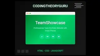 TeamShowcase - Professional Team Portfolio Website | Web Development Tutorial
