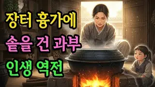 장터에서 솥을 걸어 인생을 바꾼 과부의 이야기 | 야담 | 옛날이야기 |설화 |감동스토리 | 과부 | 국밥집 | 생존기 | 시니어롱폼 | 젊은 과부 | 장사 | 인생역전