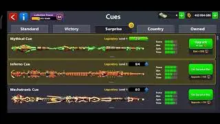 upgrading legendary cues #inferno cue #mythical cue #8ballpool #pro gamer