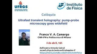 Col&oacute;quio: Ultrafast transient holography: pump-probe microscopy goes widefield