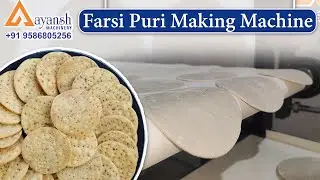 farsi puri | chaat puri | Automatic | farsi puri making machine | chaat puri making machine by AM