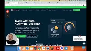 Ad tracker setup (step 8): Add tracking script and /click URL to landing page (Unbounce).