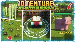 BEST‼️ 10 TEXTURE PACK VANILLA PLUS!! COCOK UNTUK SURVIVAL MINECRAFT (JAVA) 1.21+