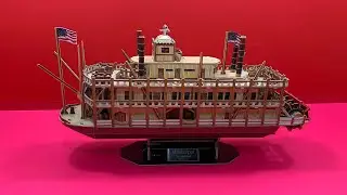 DIY Craft Instruction 3D Puzzle Cubicfun MISSISSIPPI STEAMBOAT